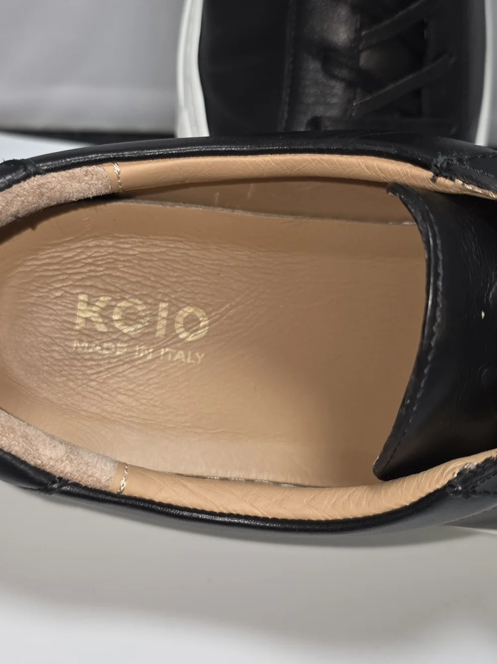Koio CAPRI Leather Snesker- Oynx